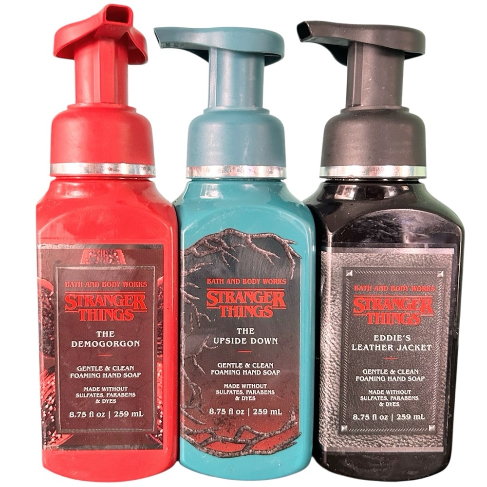Bath & Body Works Stranger Things Foaming Hand Soap Collection Full Set of 3 New